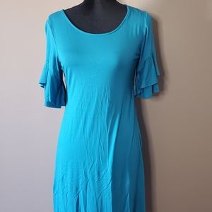 NWT Karen Kane Springtime Ruffle Sleeve Dress
